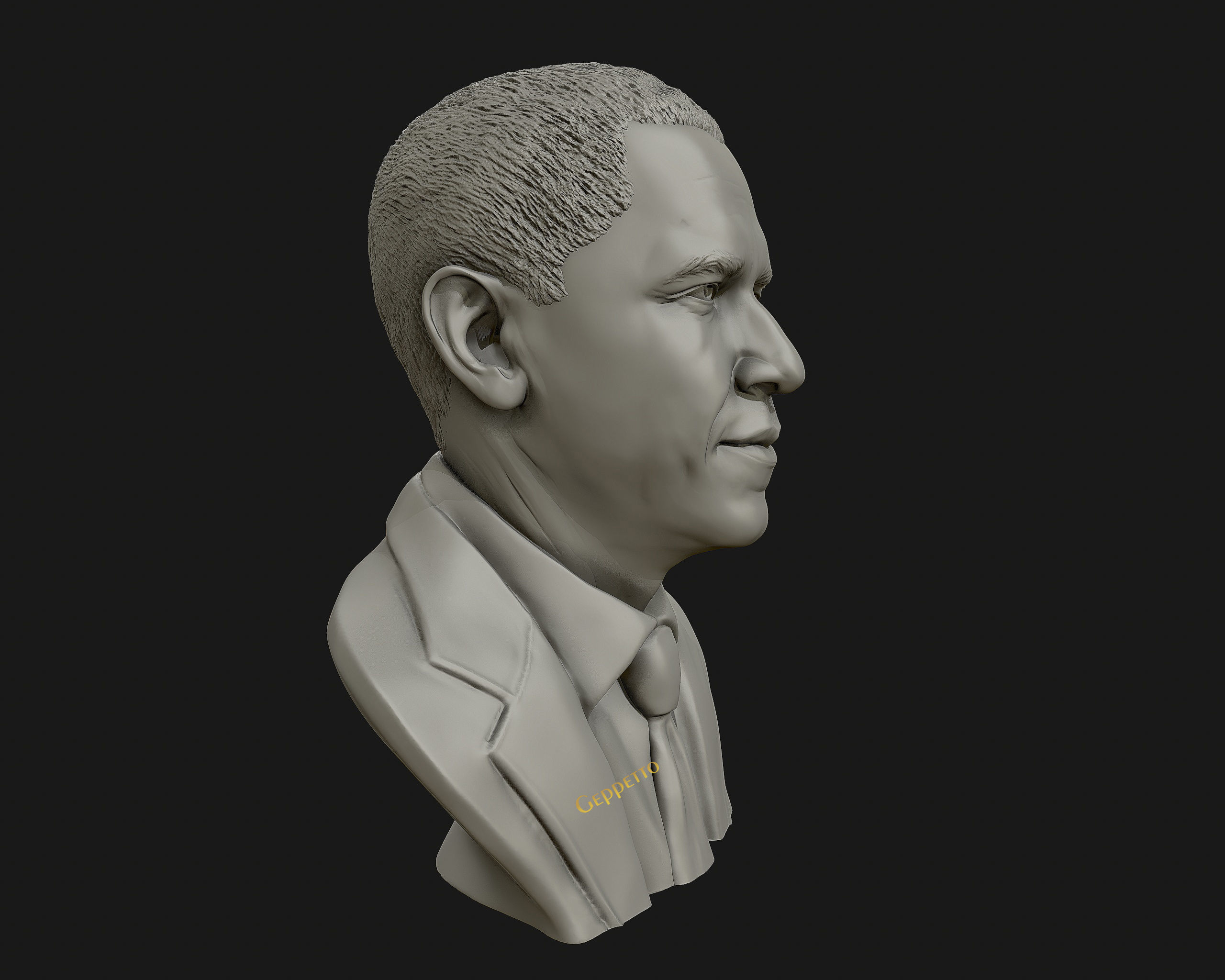 Barack Obama Bust ready to 3D print 3D print model_20