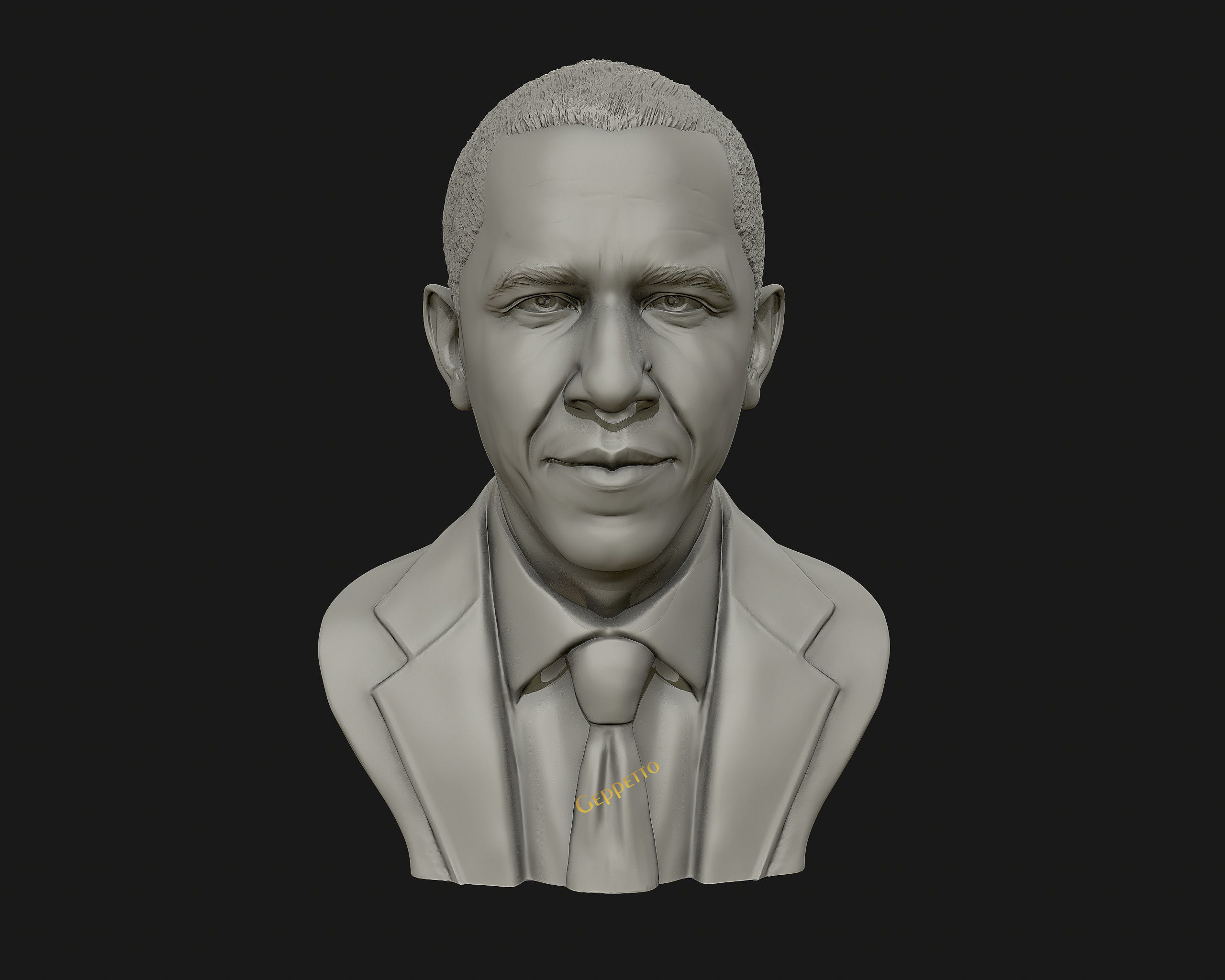 Barack Obama Bust ready to 3D print 3D print model_25