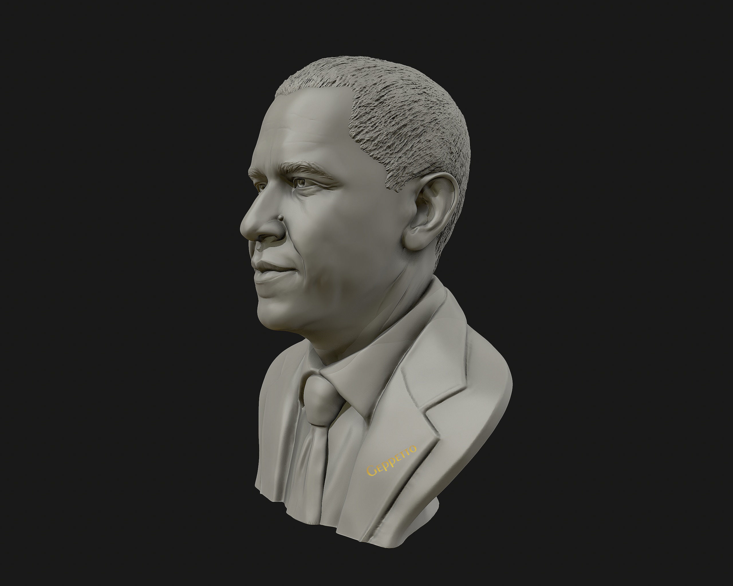 Barack Obama Bust ready to 3D print 3D print model_11