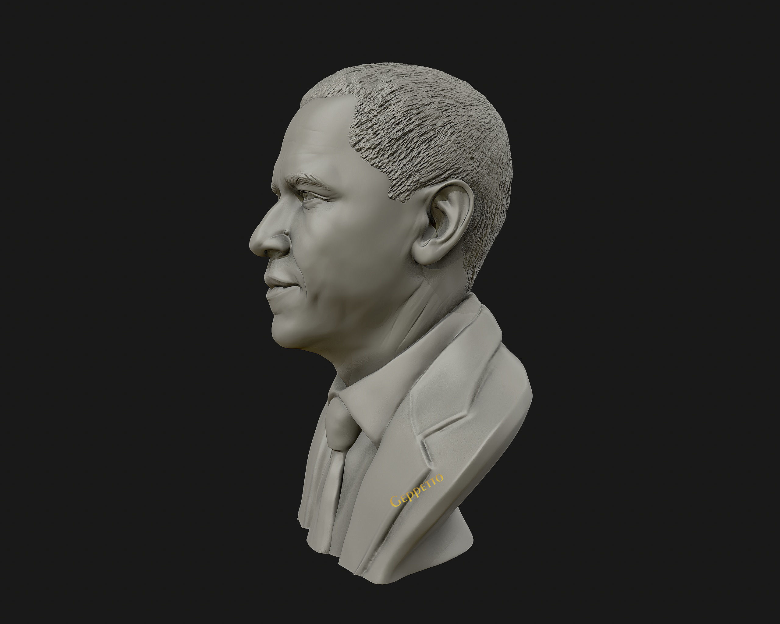 Barack Obama Bust ready to 3D print 3D print model_12
