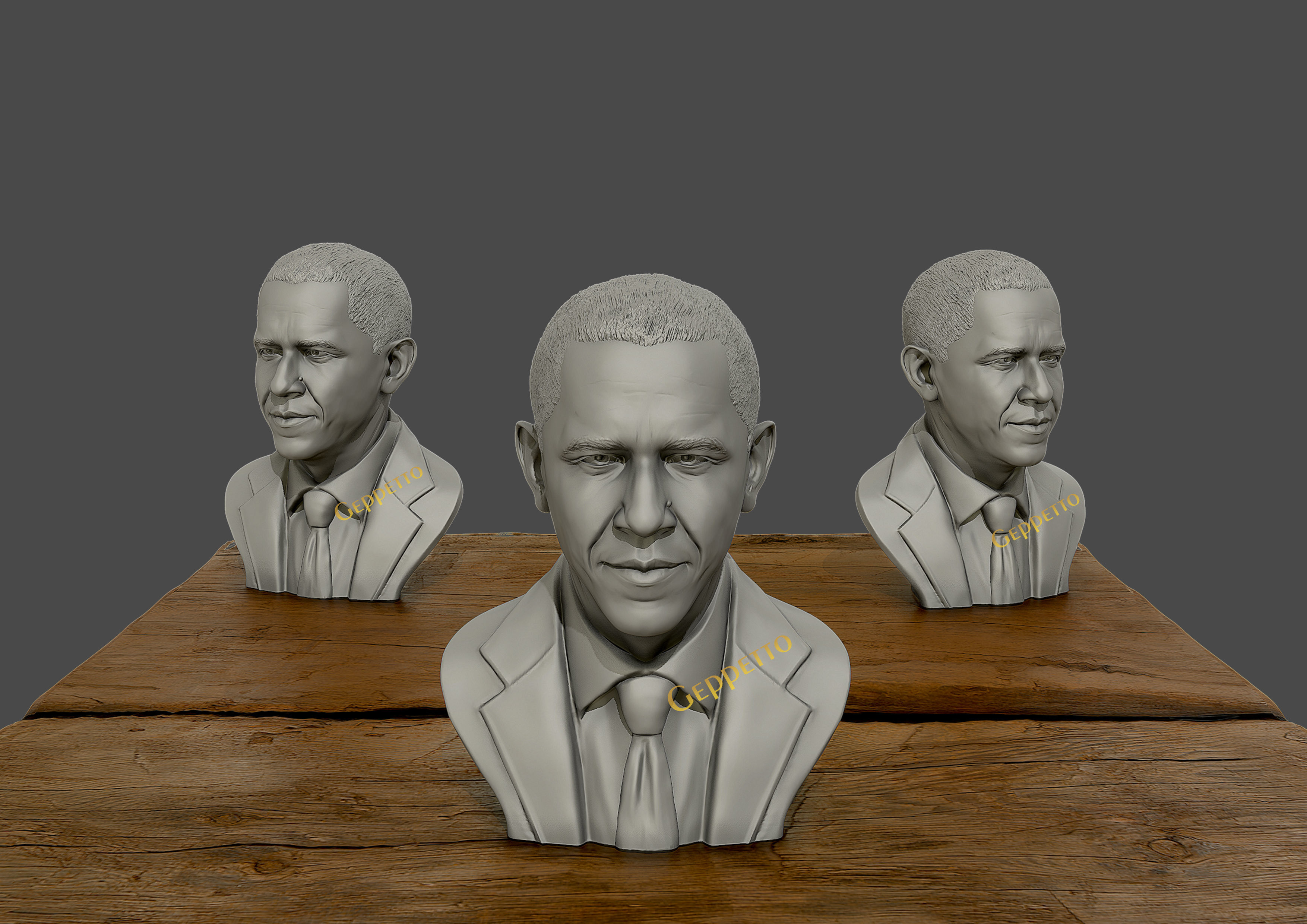 Barack Obama Bust ready to 3D print 3D print model_6