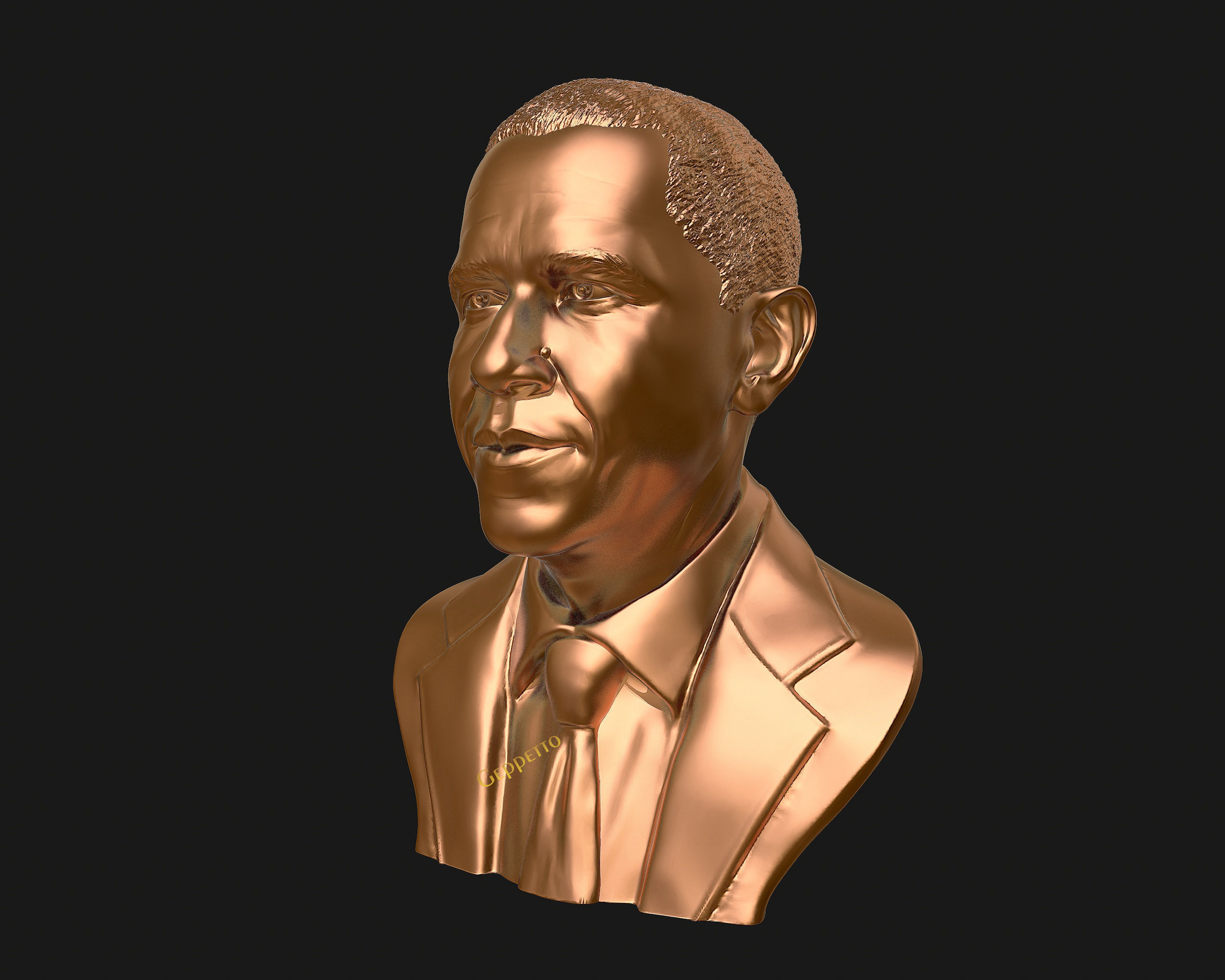 Barack Obama Bust ready to 3D print 3D print model_31