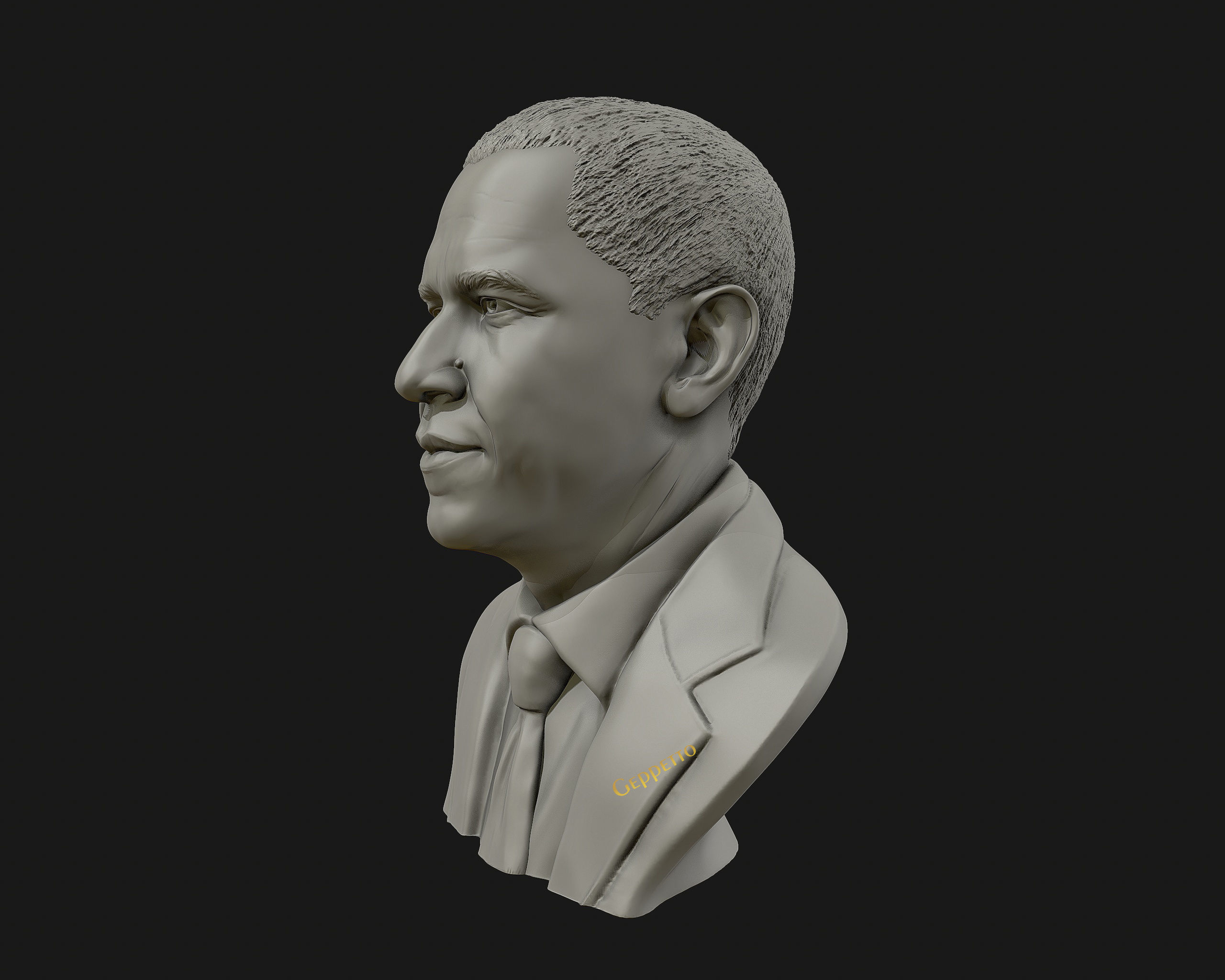 Barack Obama Bust ready to 3D print 3D print model_13