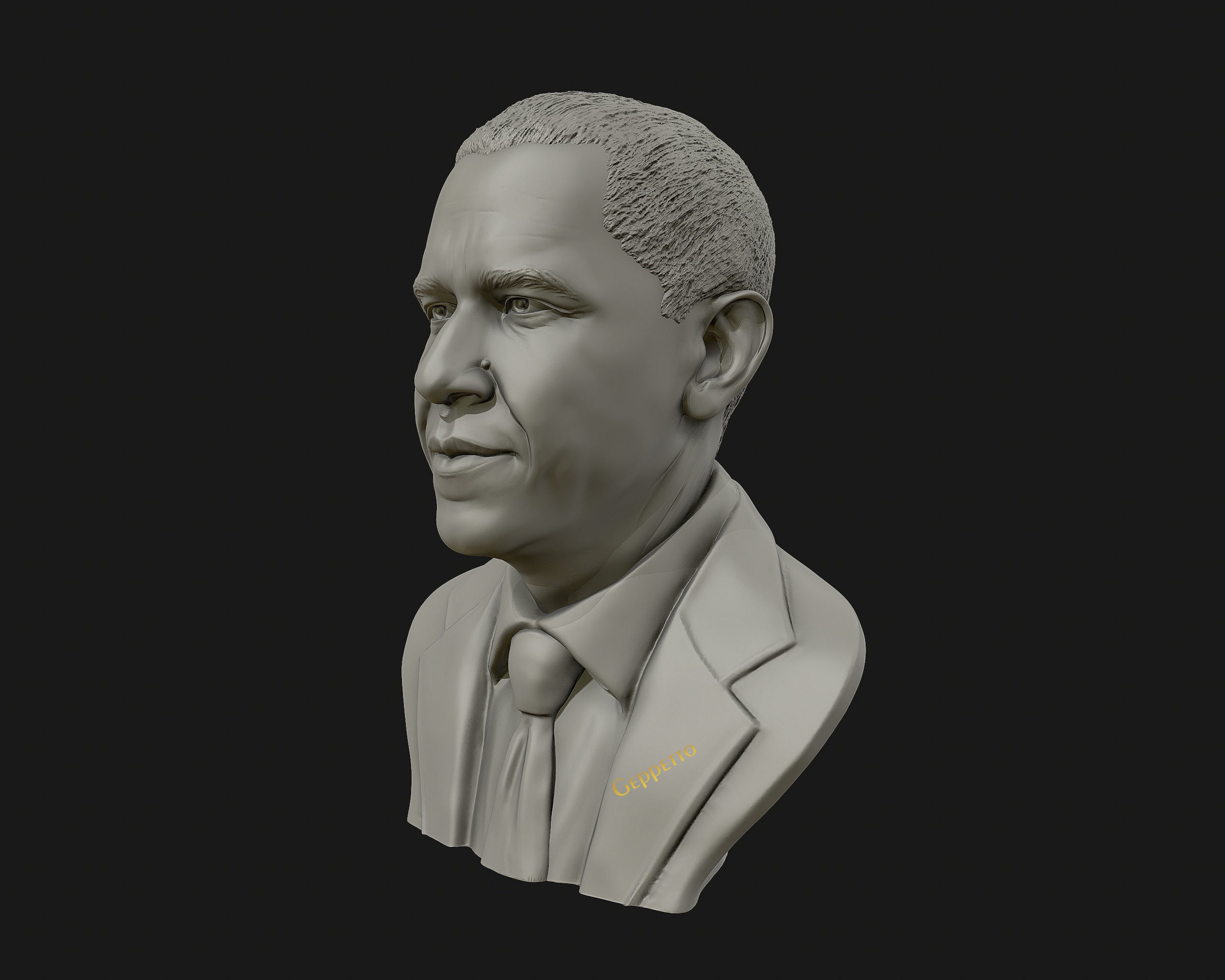 Barack Obama Bust ready to 3D print 3D print model_10