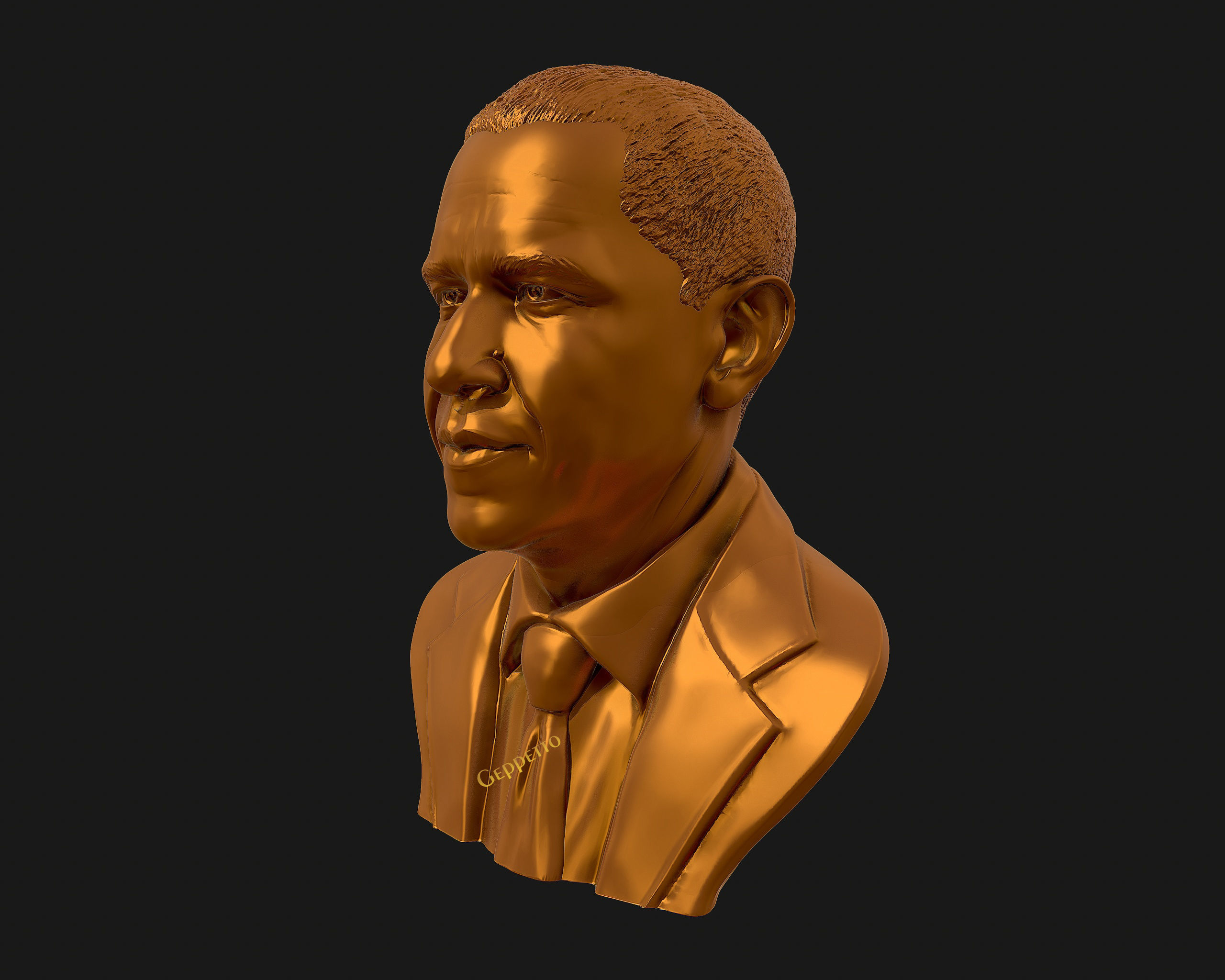Barack Obama Bust ready to 3D print 3D print model_35