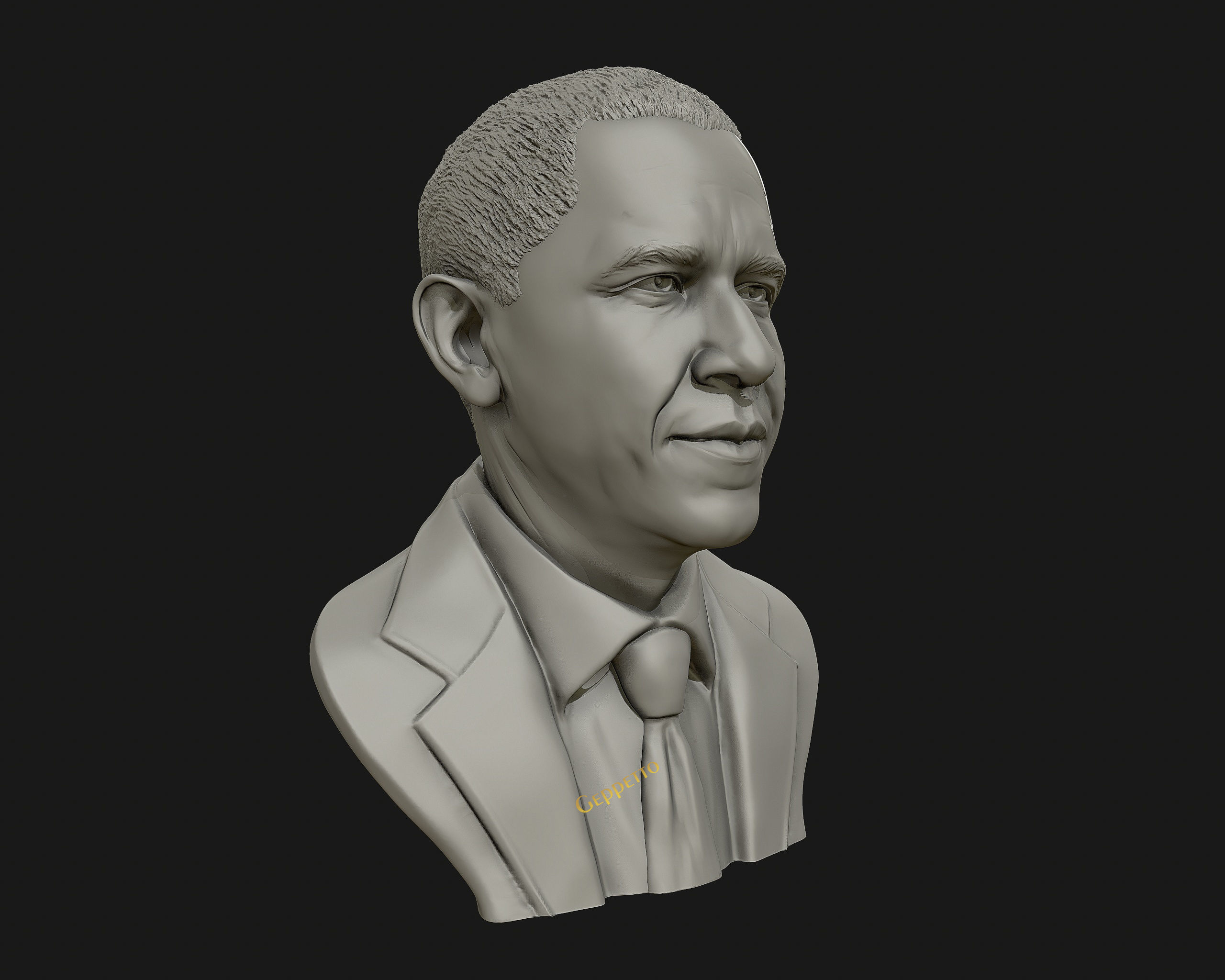 Barack Obama Bust ready to 3D print 3D print model_21
