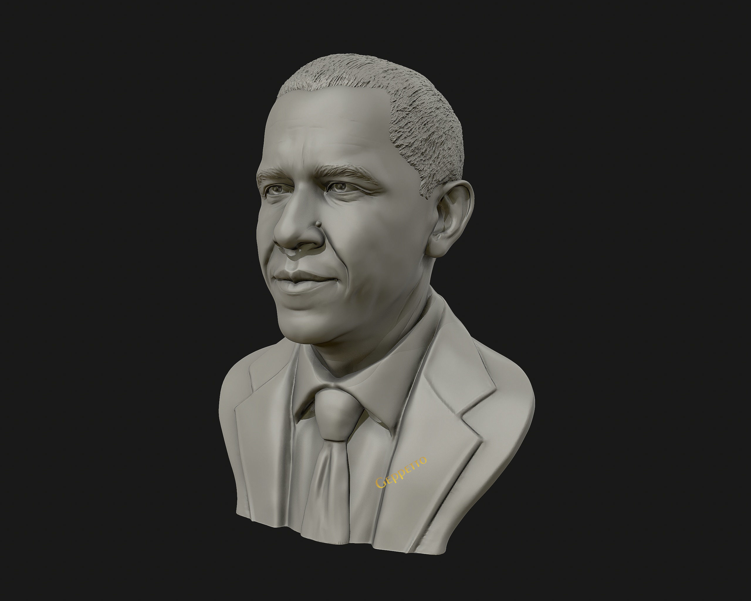 Barack Obama Bust ready to 3D print 3D print model_9