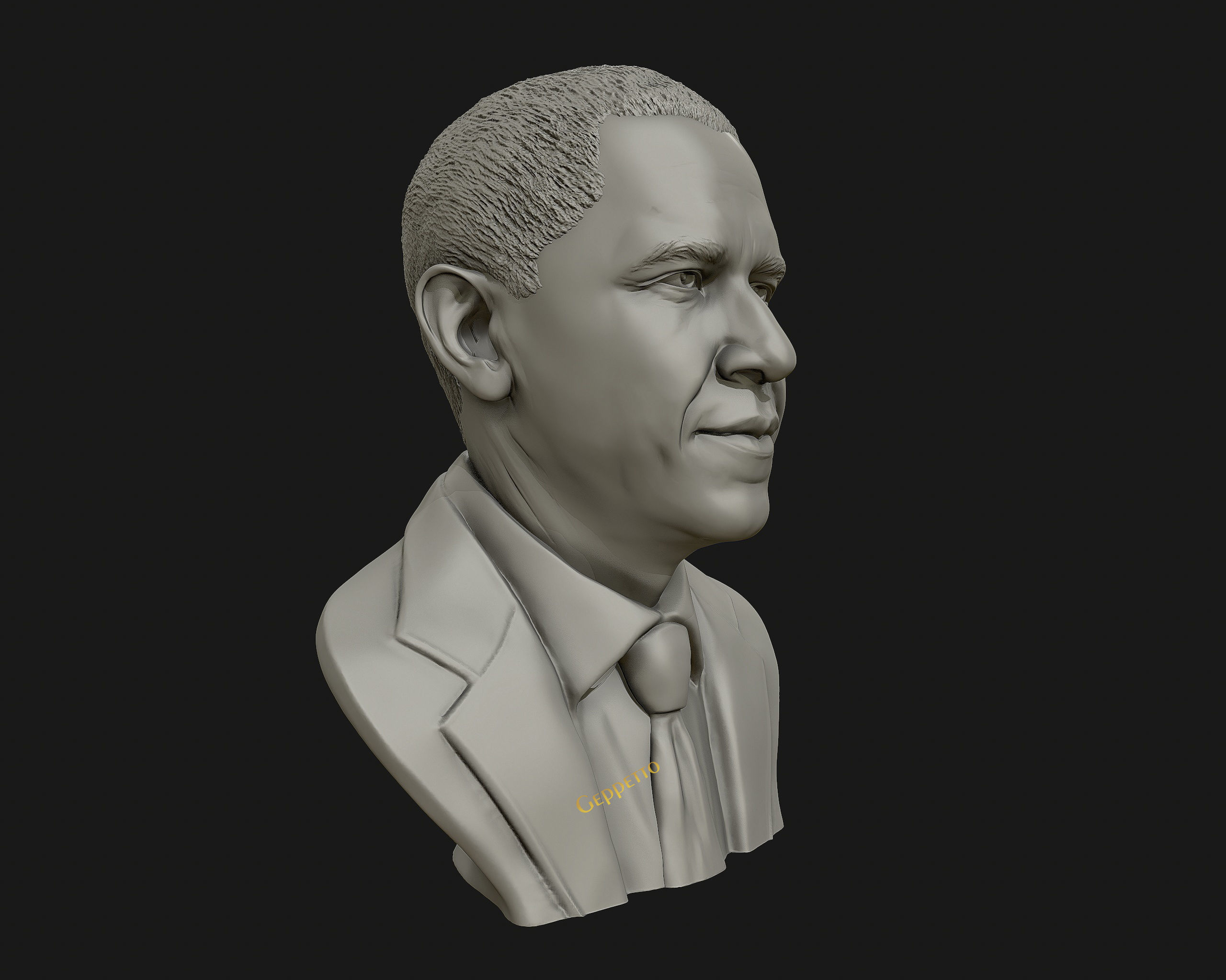 Barack Obama Bust ready to 3D print 3D print model_17