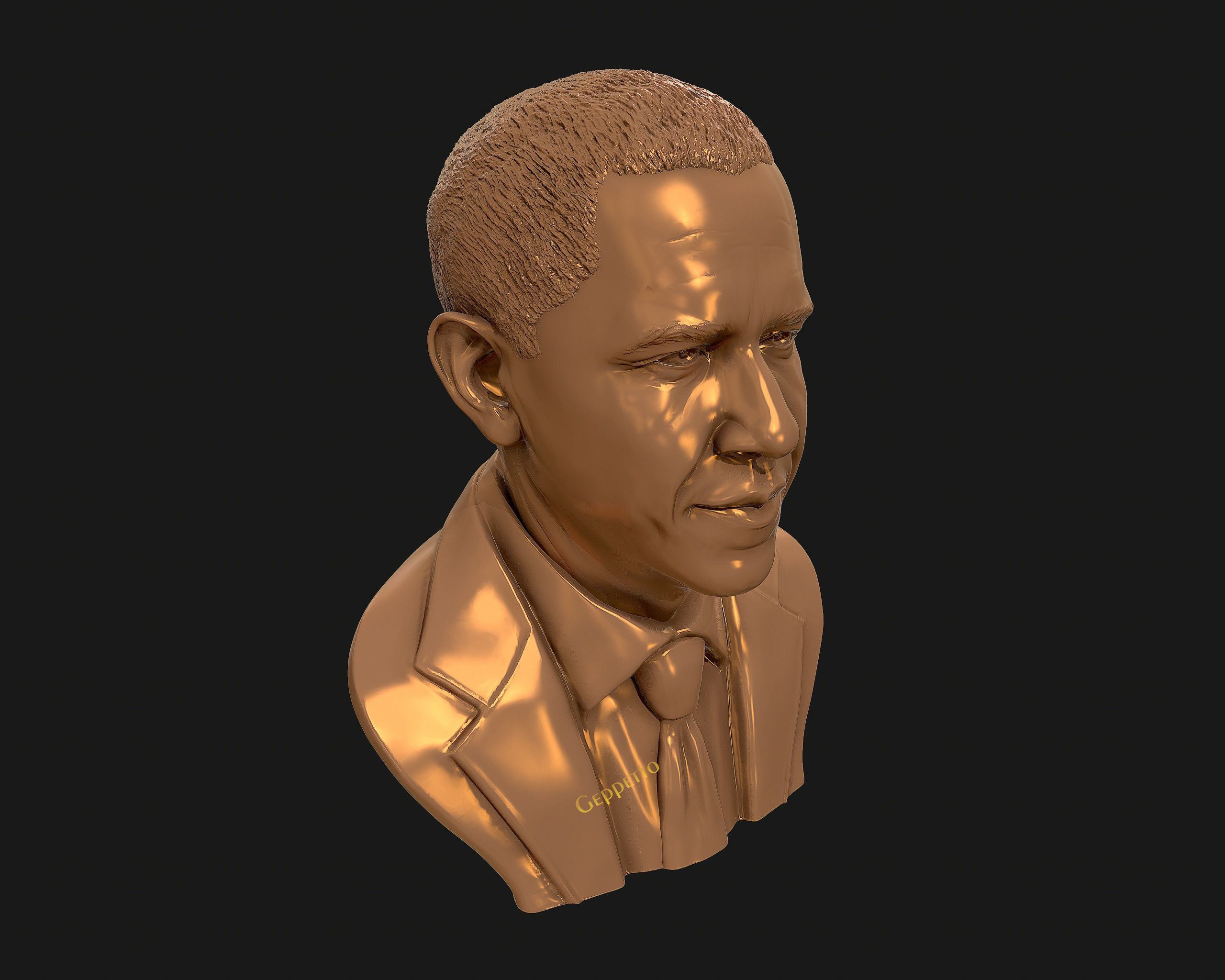 Barack Obama Bust ready to 3D print 3D print model_30