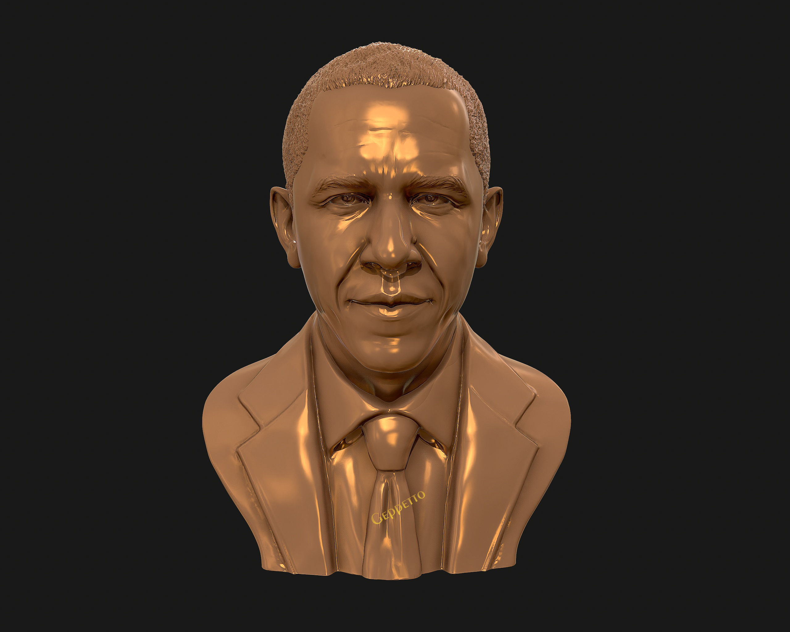 Barack Obama Bust ready to 3D print 3D print model_22