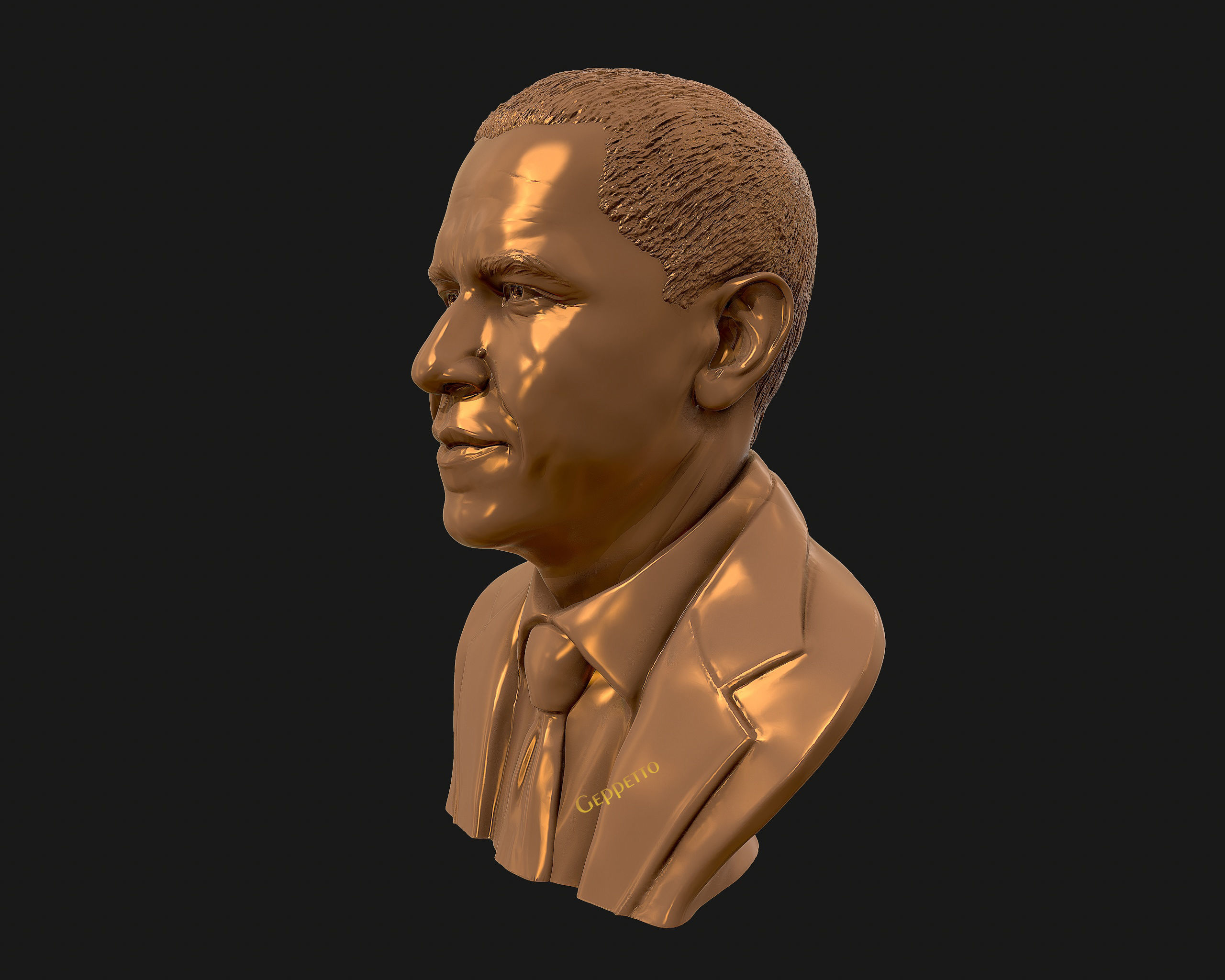 Barack Obama Bust ready to 3D print 3D print model_27