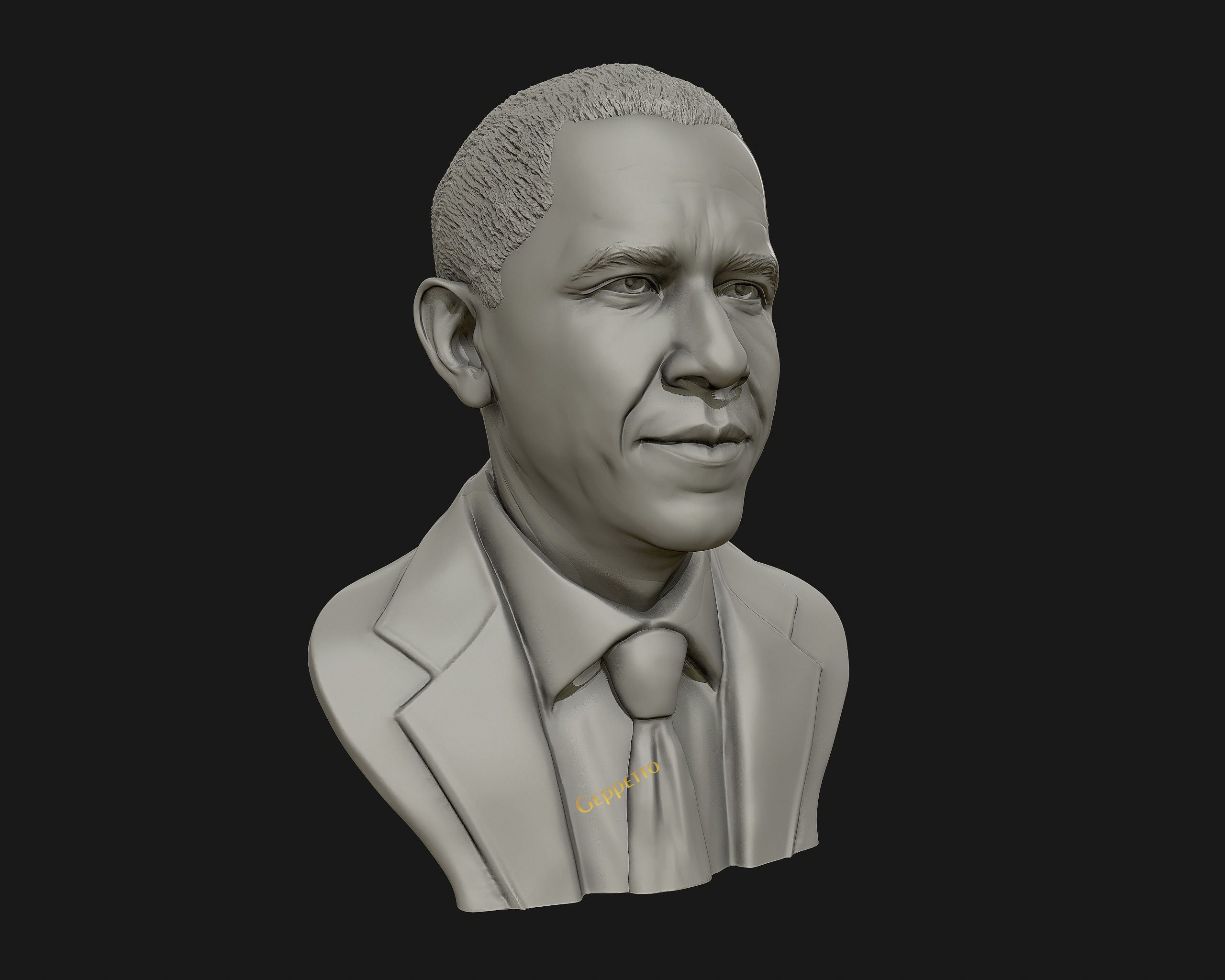 Barack Obama Bust ready to 3D print 3D print model_19
