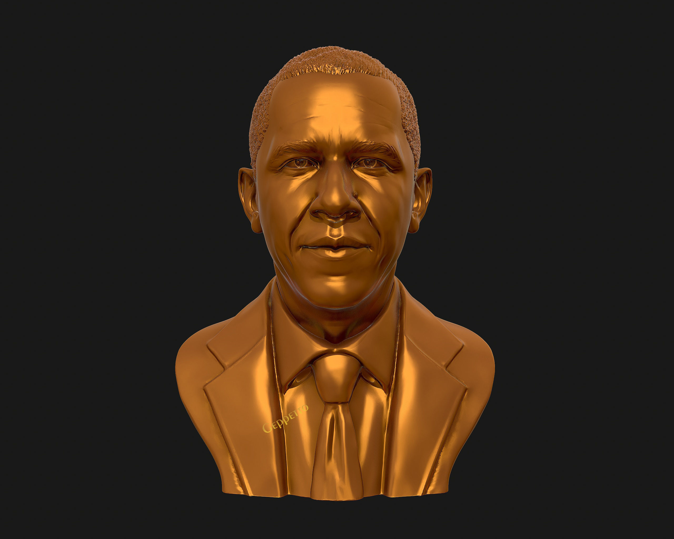 Barack Obama Bust ready to 3D print 3D print model_33