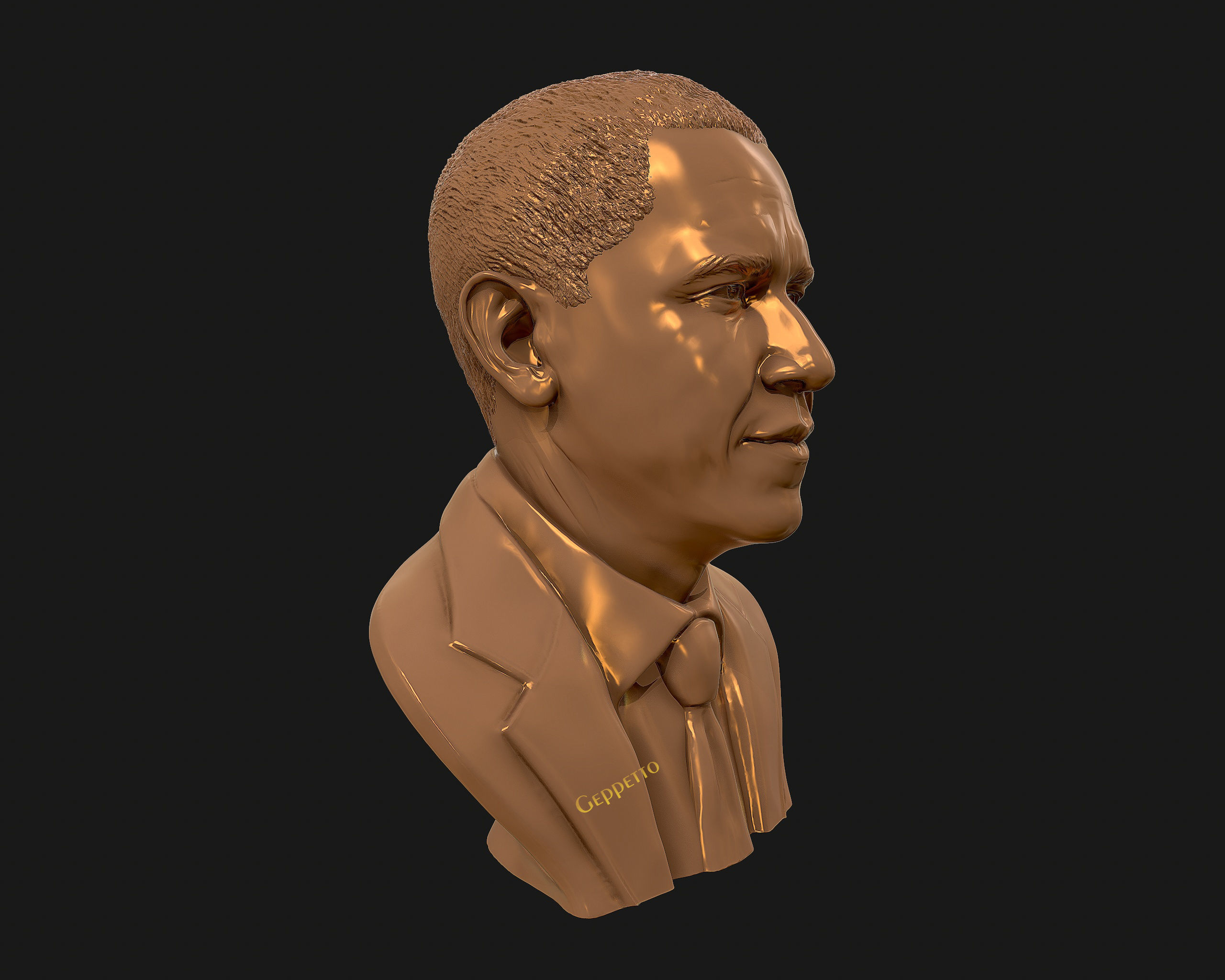Barack Obama Bust ready to 3D print 3D print model_29