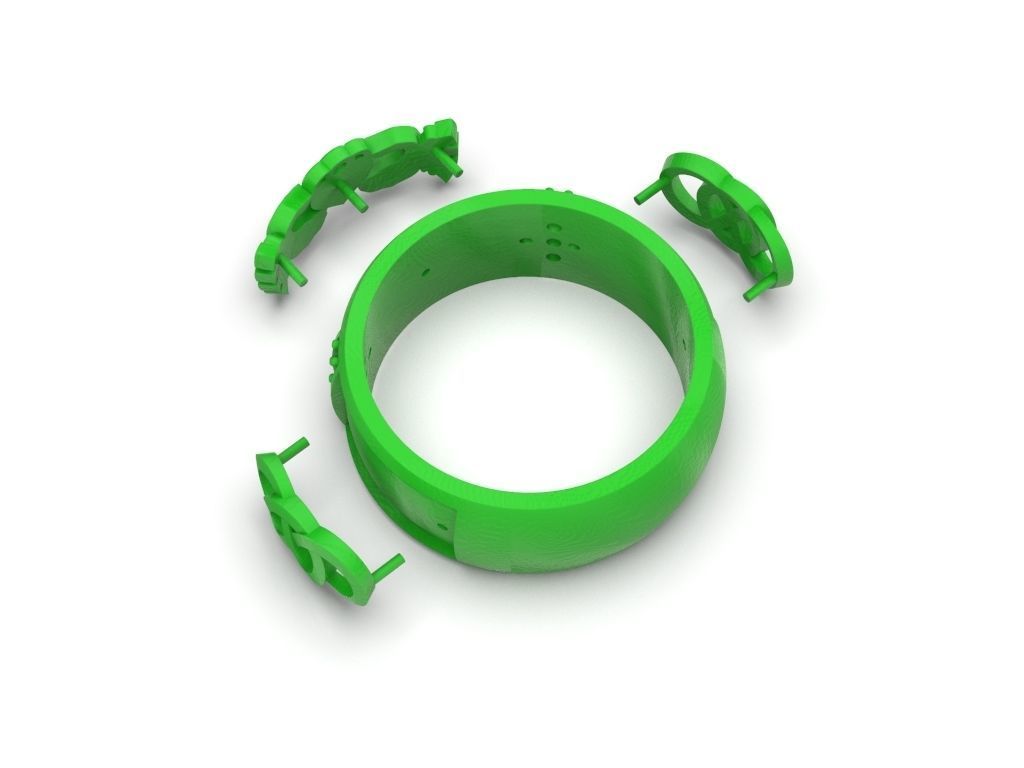 Wedding ring 15 variant 2 3D print model_4