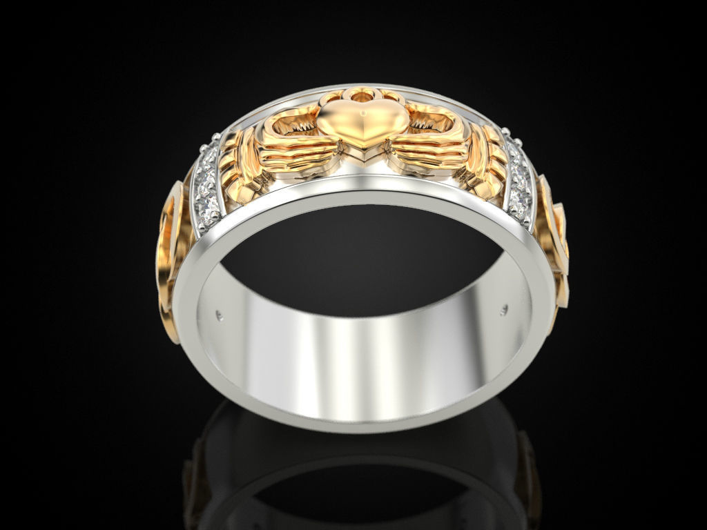 Wedding ring 15 variant 2 3D print model_3