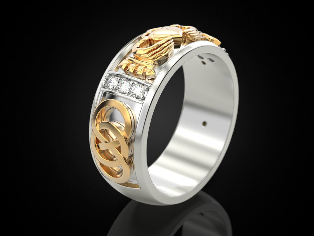 Wedding ring 15 variant 2 3D print model_1