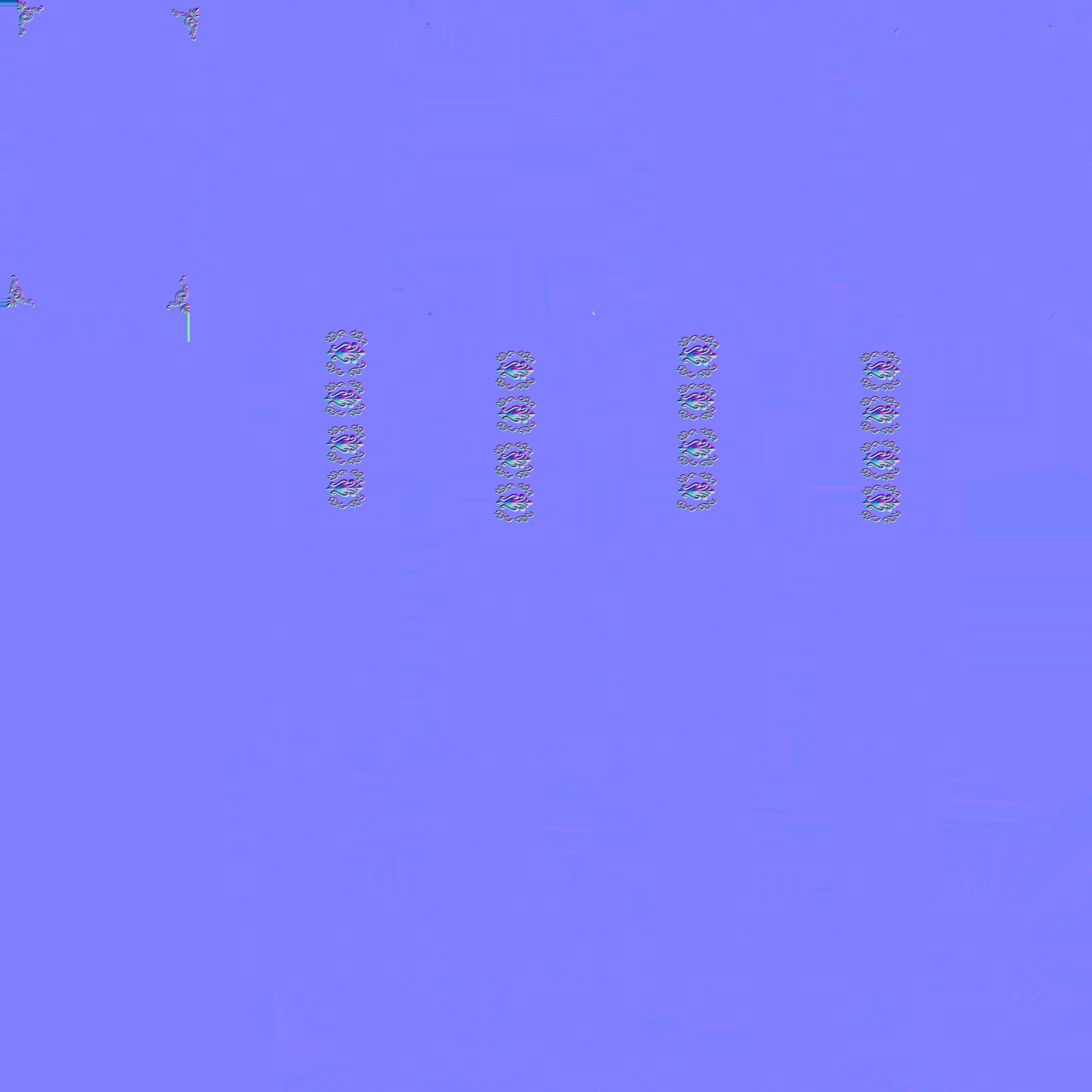 Gaming Props - Dinning Table Set Low-poly 3D model_10