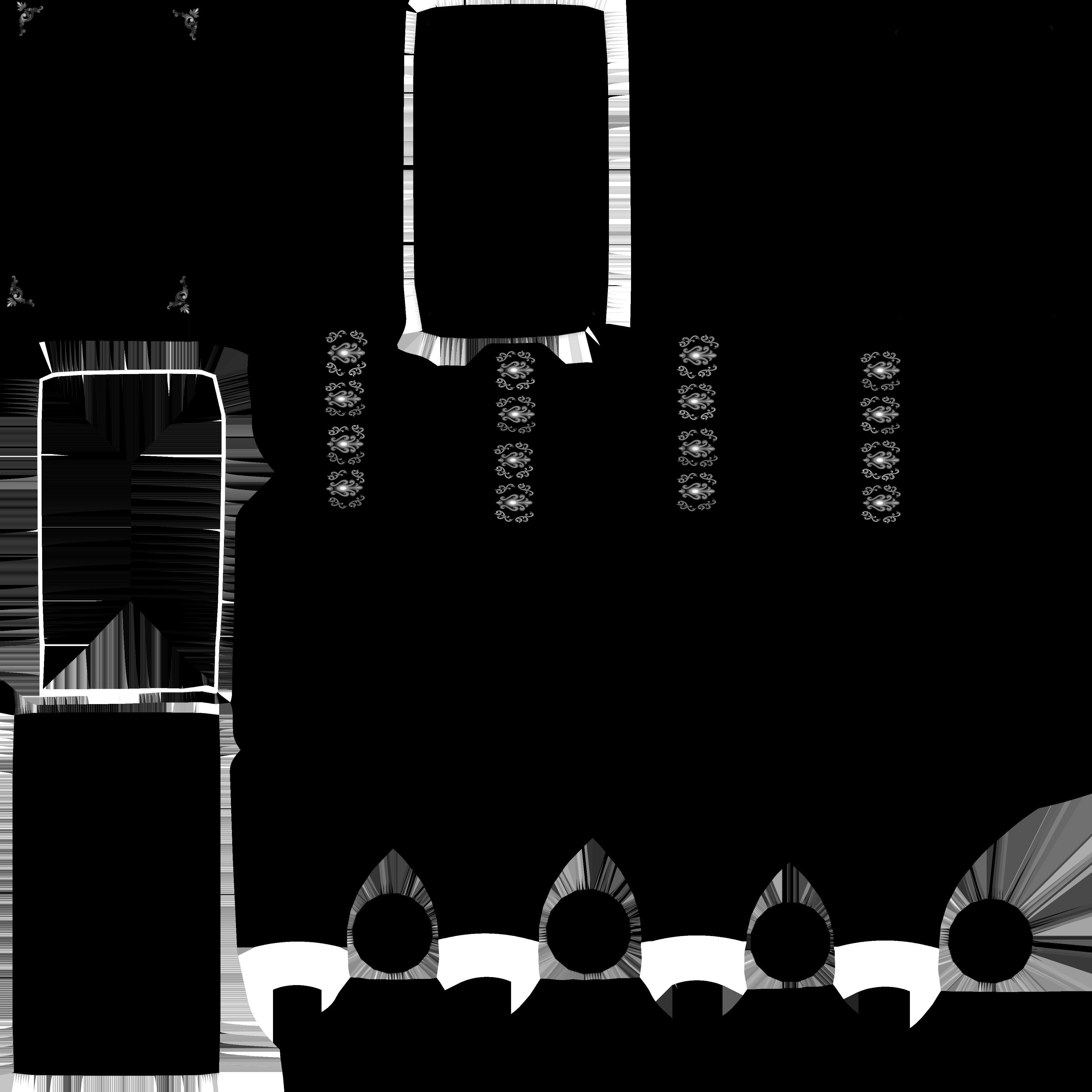 Gaming Props - Dinning Table Set Low-poly 3D model_11