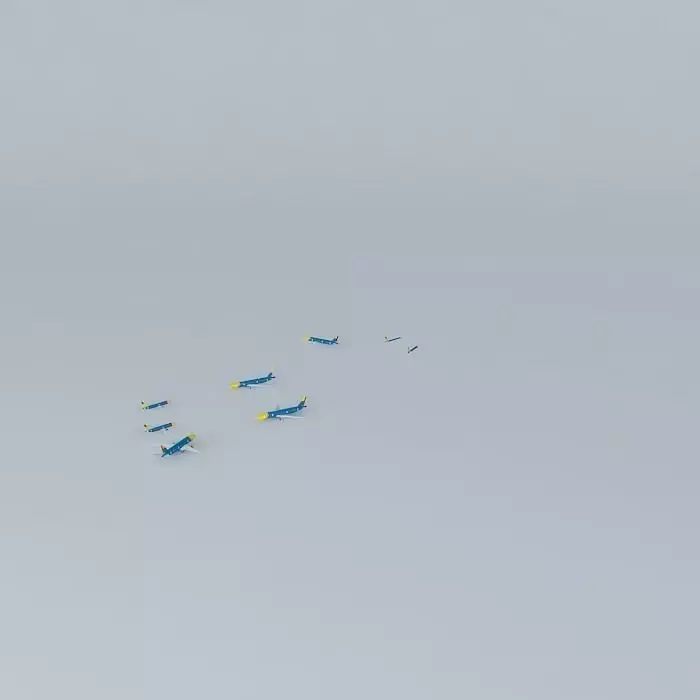 PHI traffic RAW BOEING 737 800 Free 3D model