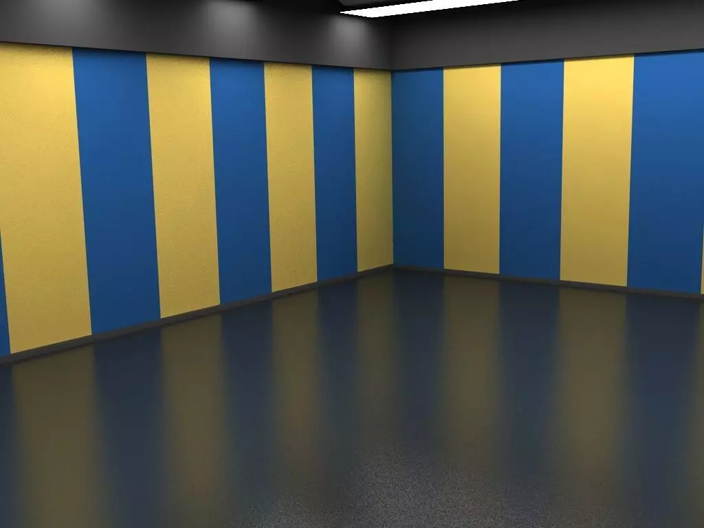 Car showroom Low-poly 3D model_0