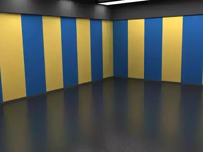 Car showroom Low-poly 3D model