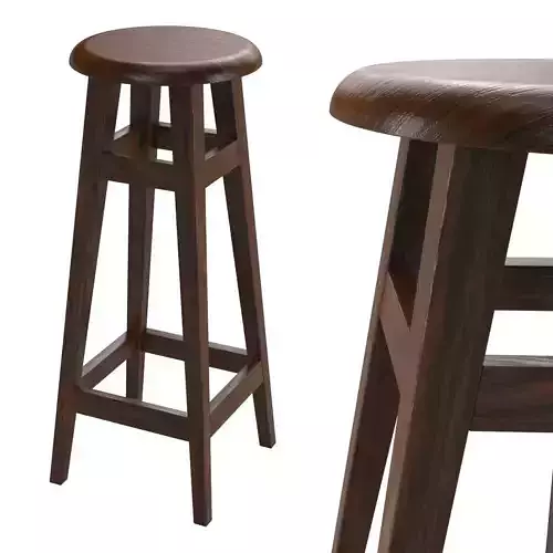 Bar stool wooden