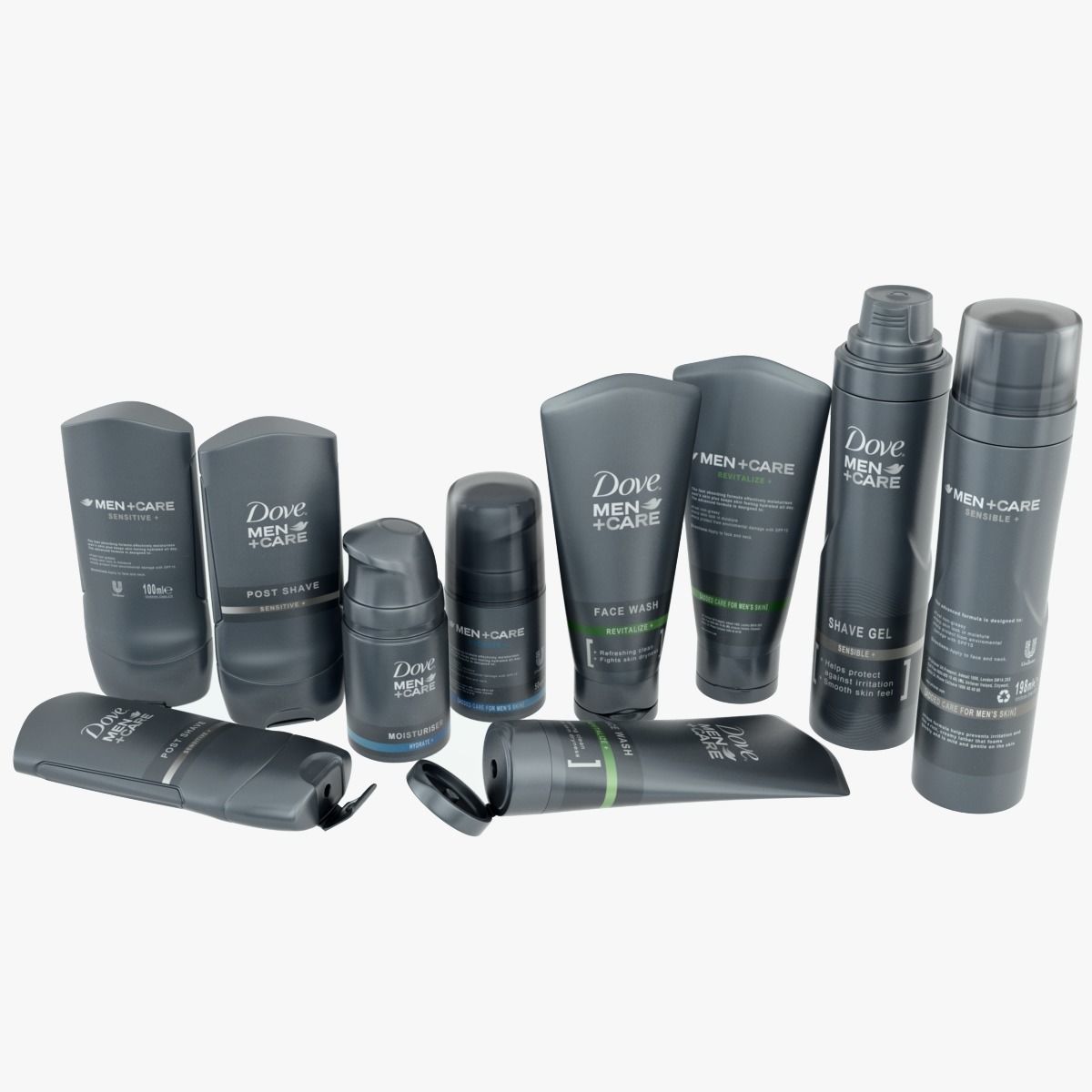 Dove Men Care Pack Low-poly 3D model_2