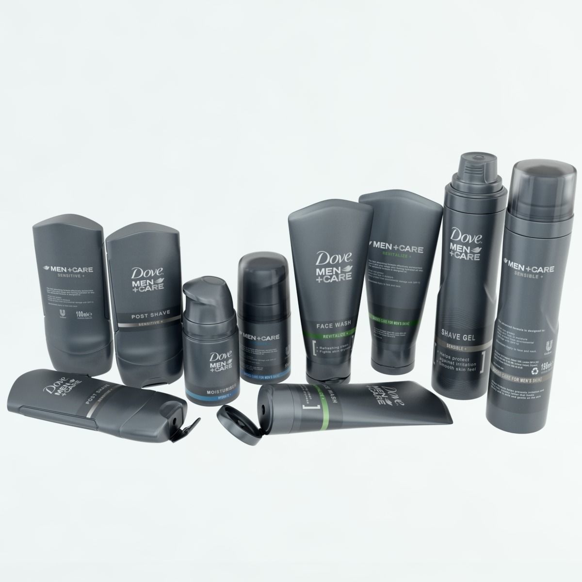 Dove Men Care Pack Low-poly 3D model_5