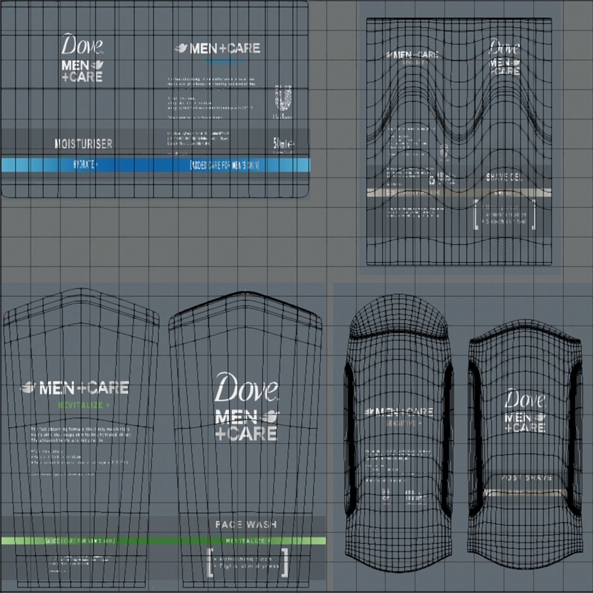 Dove Men Care Pack Low-poly 3D model_15