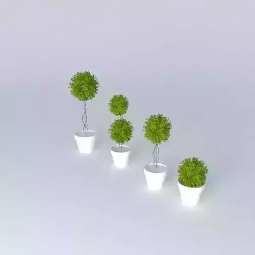 beaker 1 three trees pots