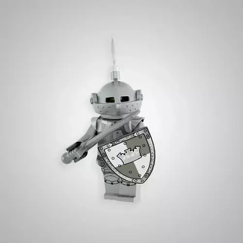 Heroic Knight Low-poly 3D model