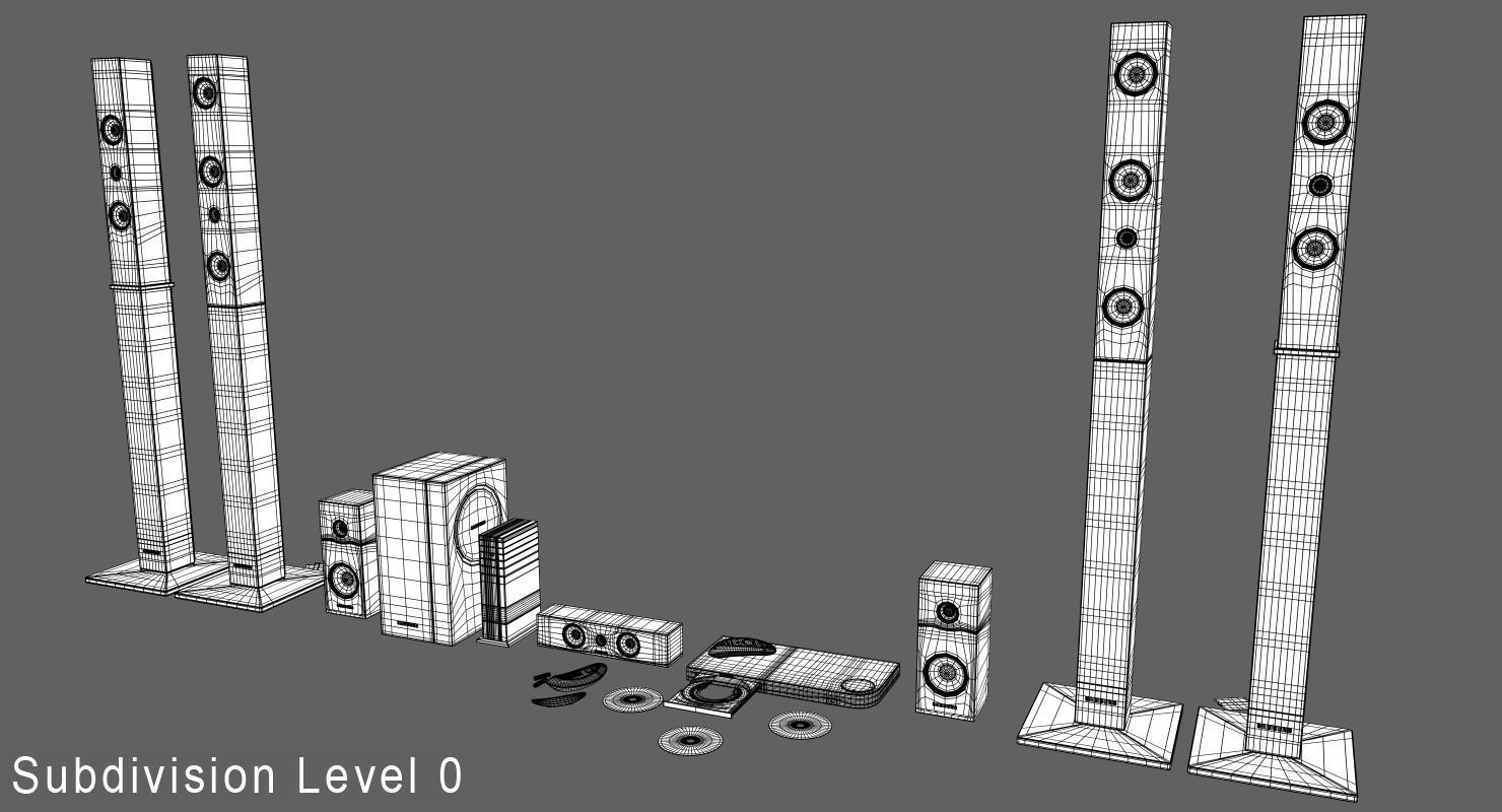 Home Theatre System HT 3D model_5