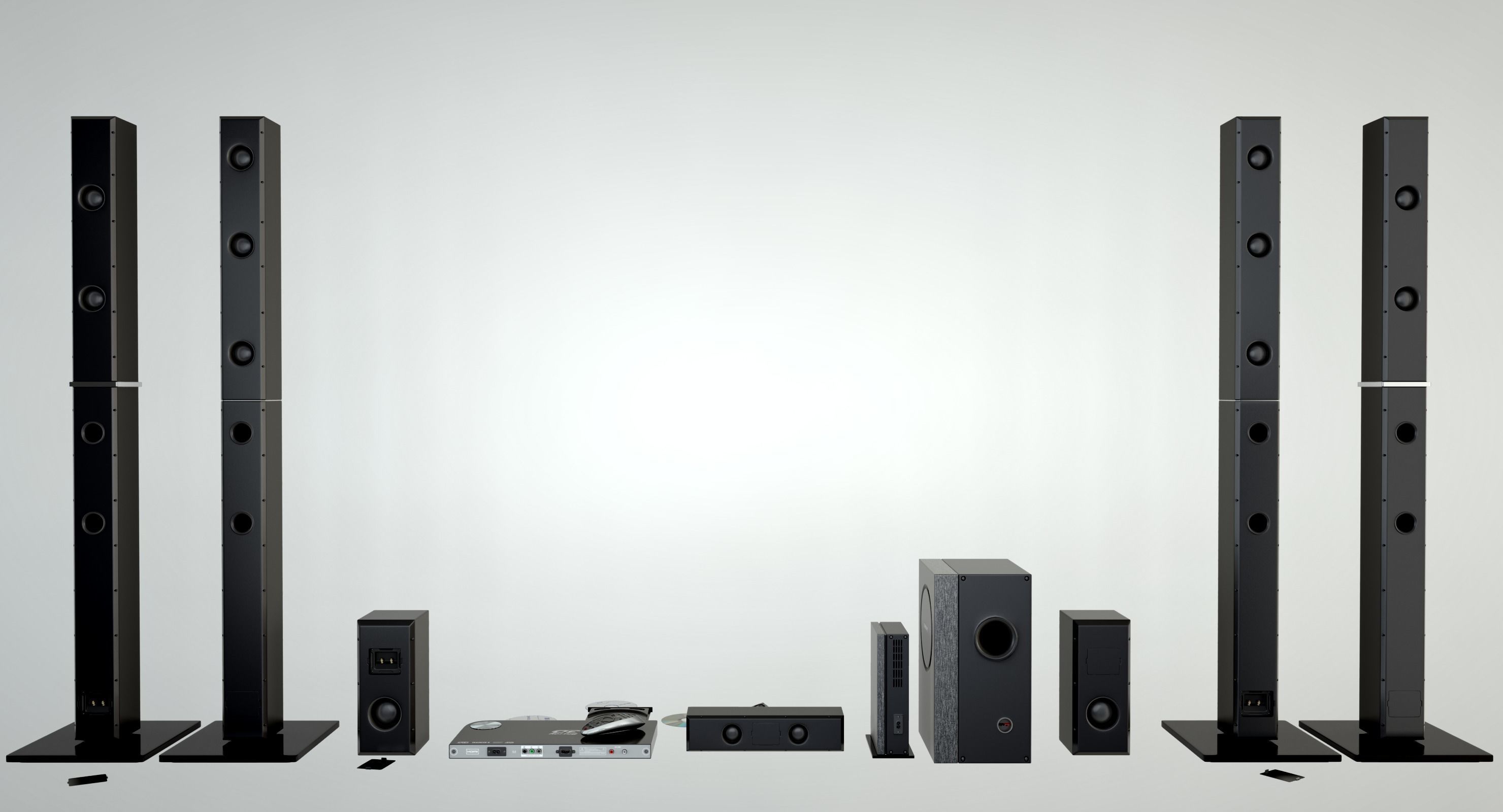 Home Theatre System HT 3D model_4