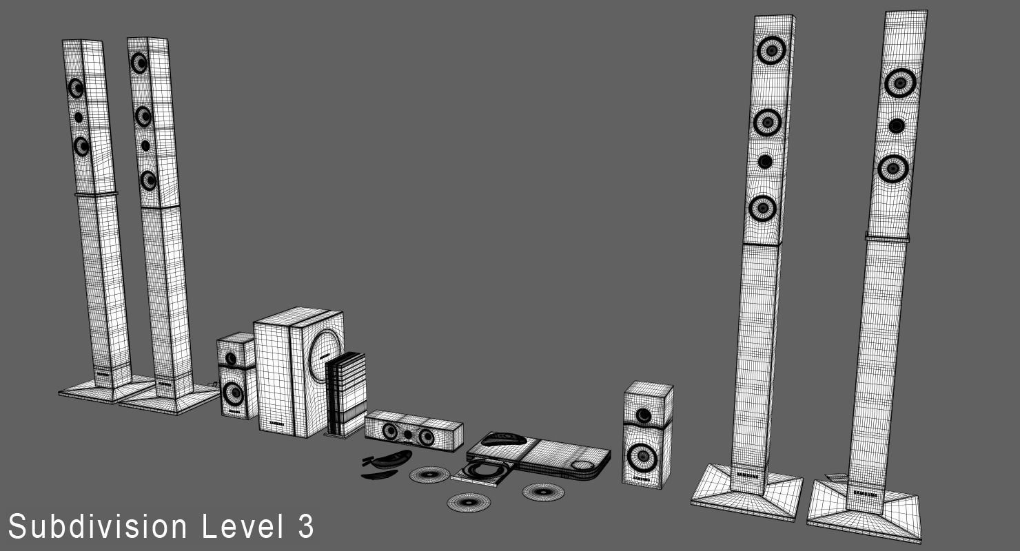 Home Theatre System HT 3D model_6