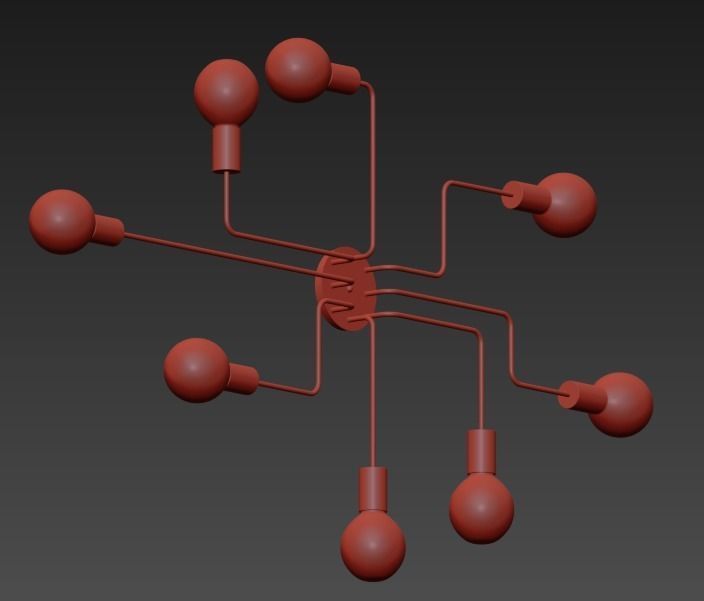 LASHA max chandelier 3D model_4