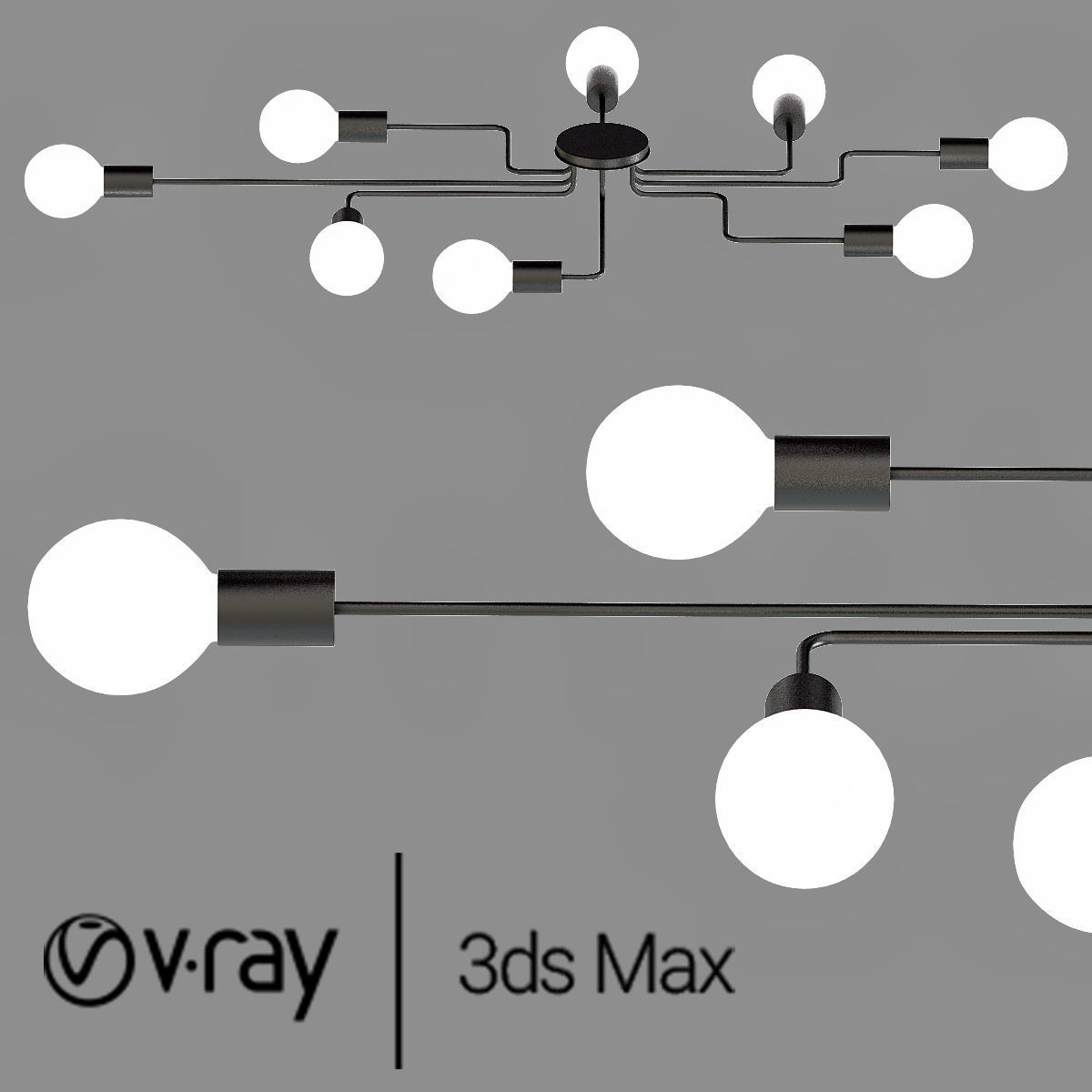 LASHA max chandelier 3D model_1