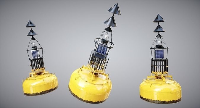 Cardinal Marker Sea 3D model