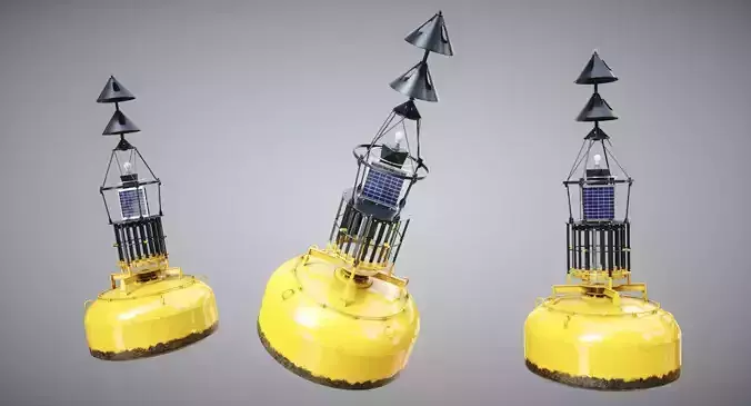 Cardinal Marker Sea 3D model