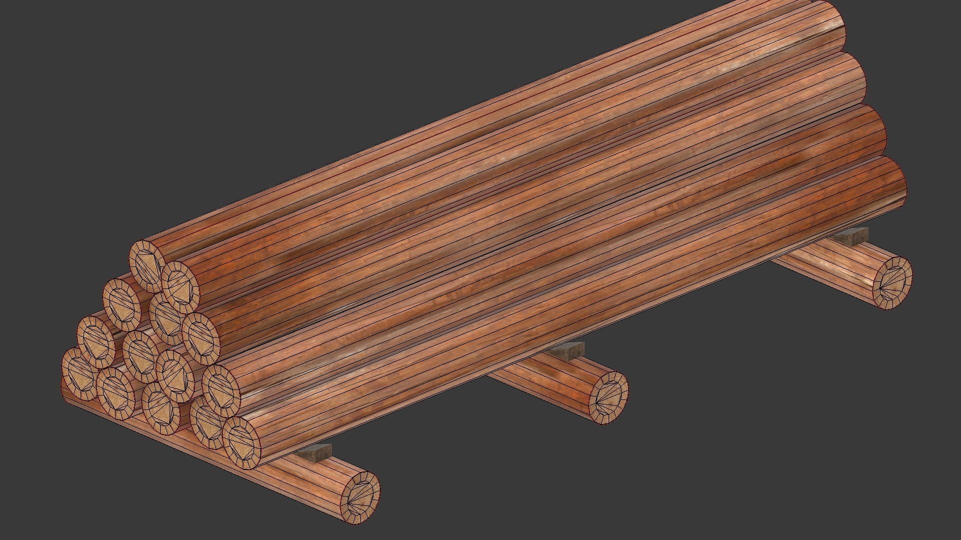 Round log 3D model_20