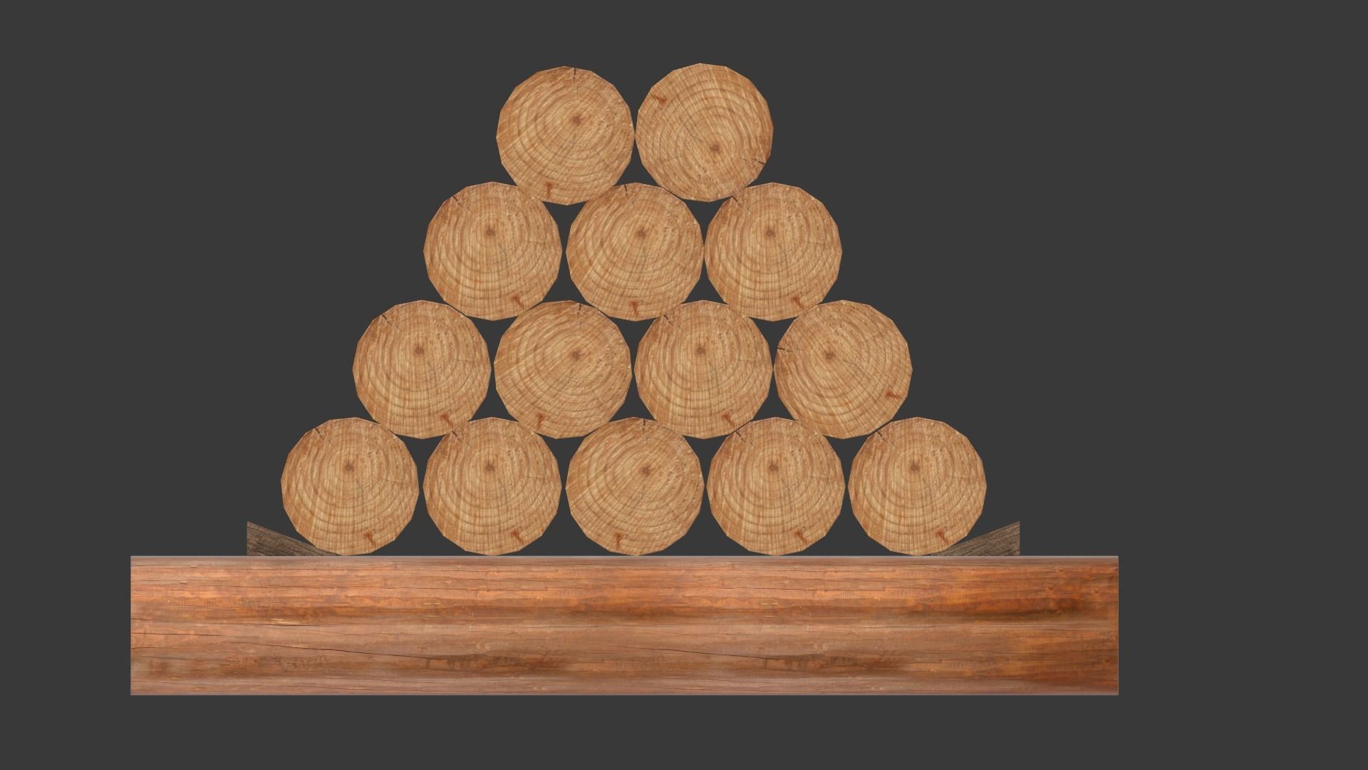 Round log 3D model_9