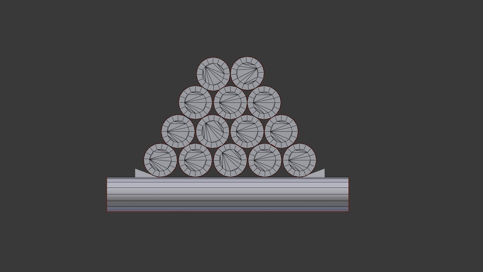 Round log 3D model_14