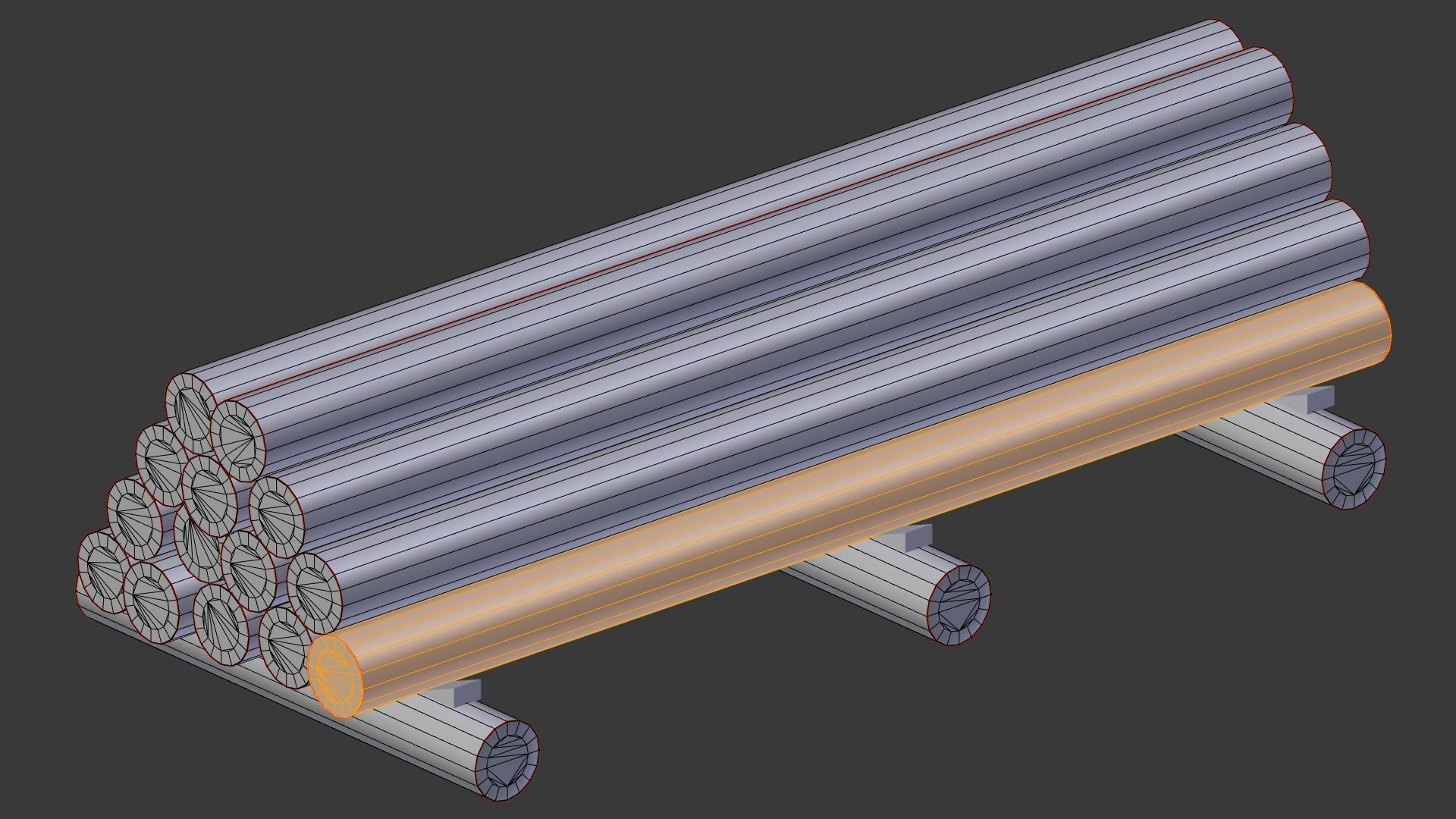 Round log 3D model_13