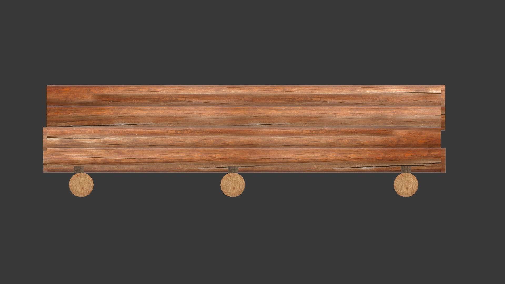 Round log 3D model_8