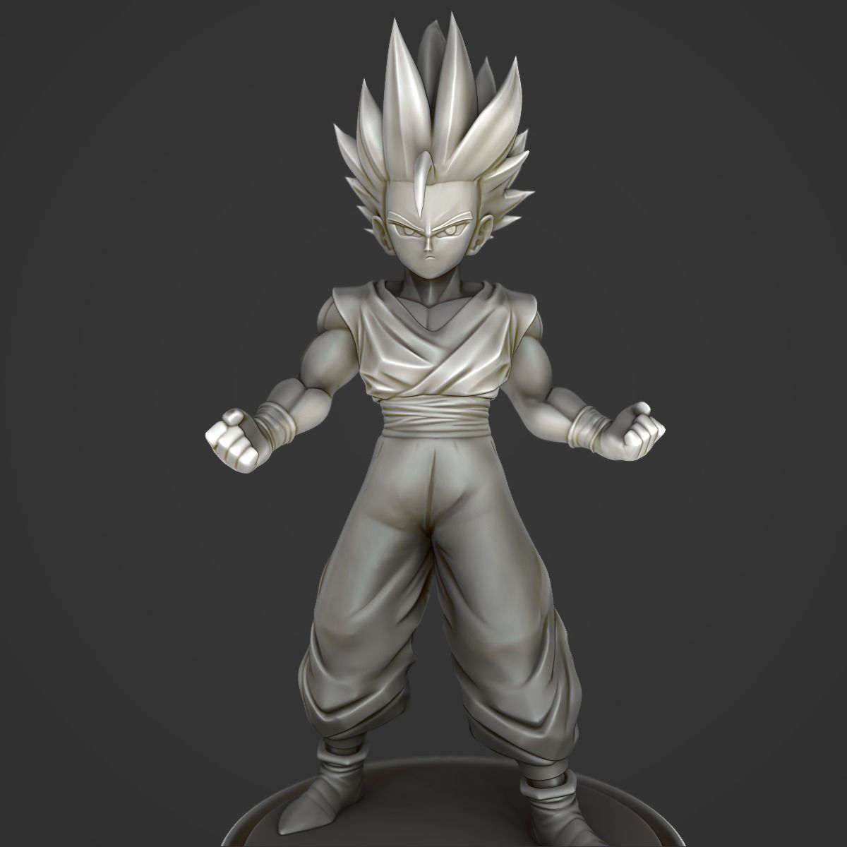 Gohan Goku Dragon Ball Printable 3D print model_2