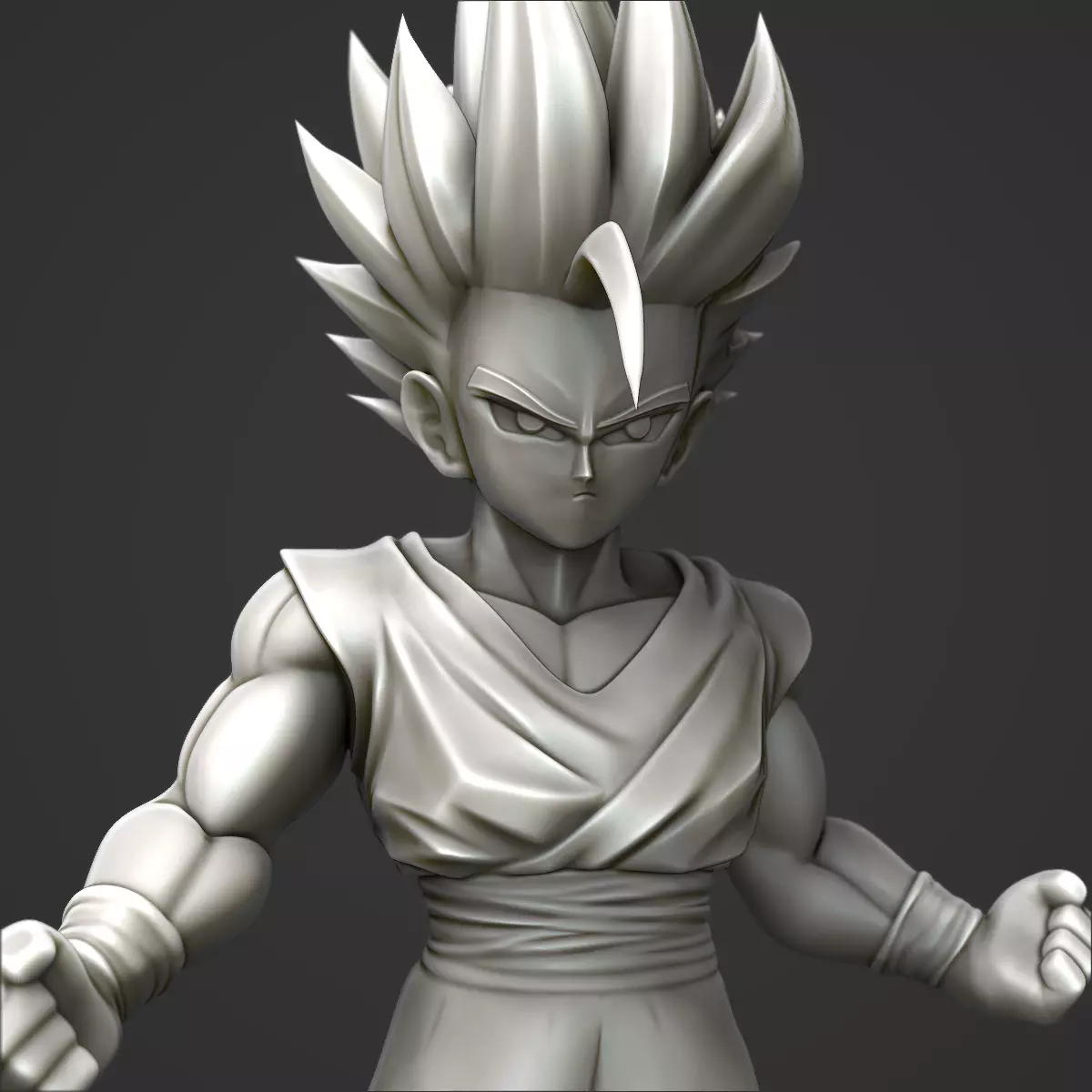 Gohan Goku Dragon Ball Printable 3D print model_0