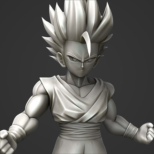 Gohan Goku Dragon Ball Printable 3D print model