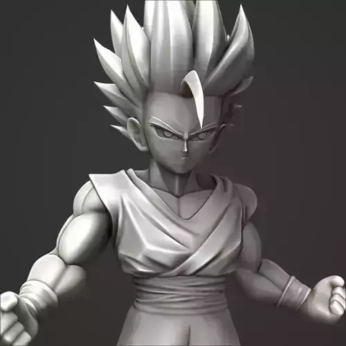 Gohan Goku Dragon Ball Printable 3D print model