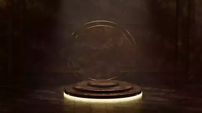 Product Podium Low-poly 3D model