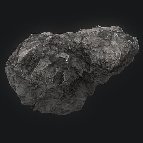 Meteor Asteroid Rock 4K 3D model